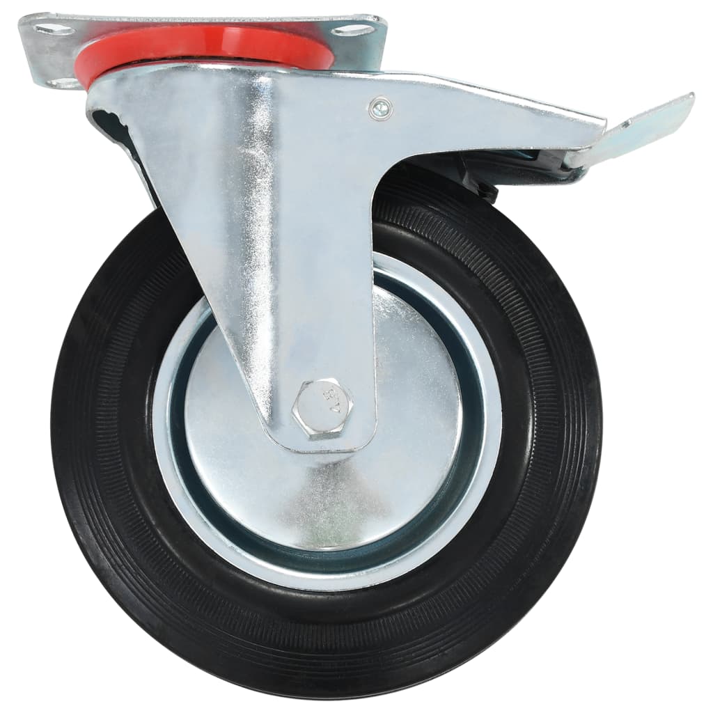 8 Pcs rodas giratórias 200 mm