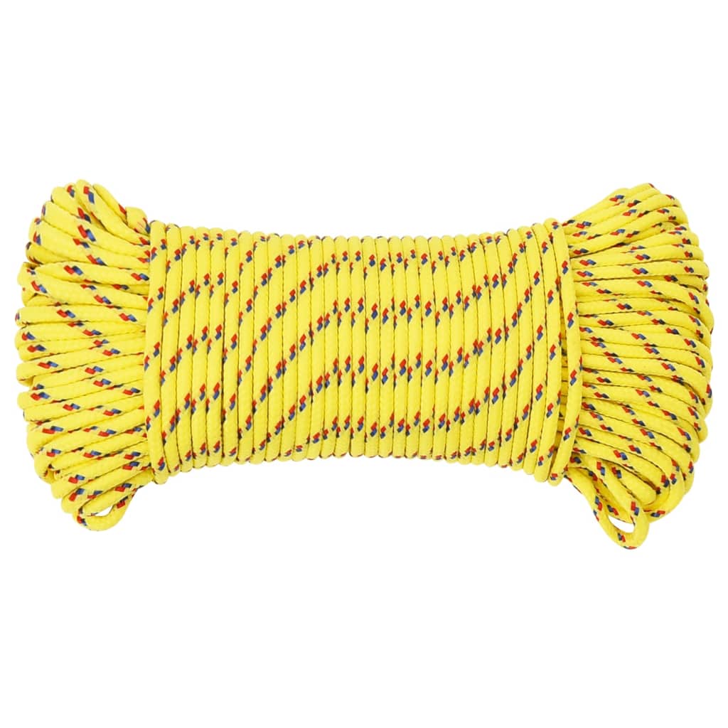 Corda de barco 5 mm 500 m polipropileno amarelo