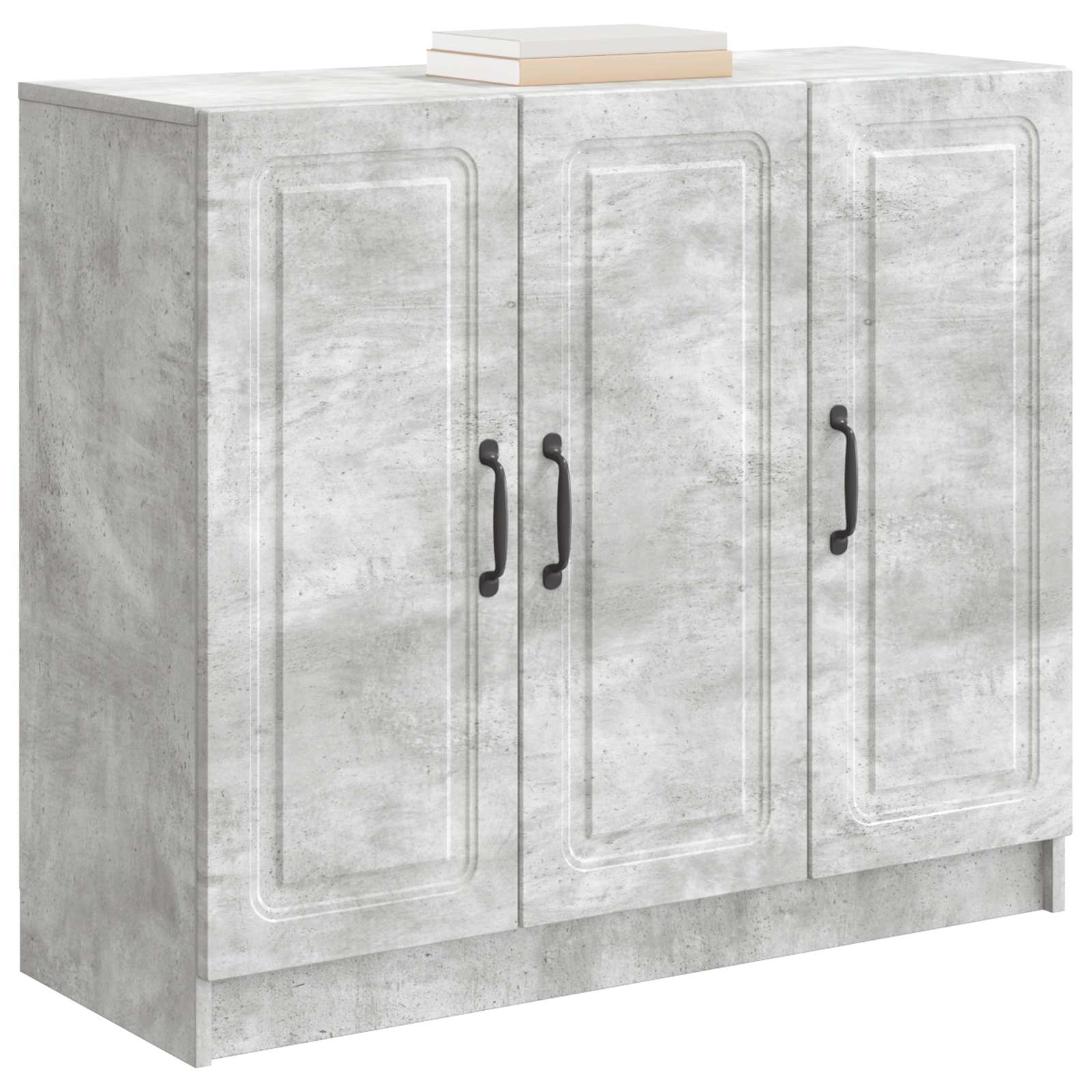 Buffet cinzento cimento 89 x 34,5 x 77 cm derivados de madeira