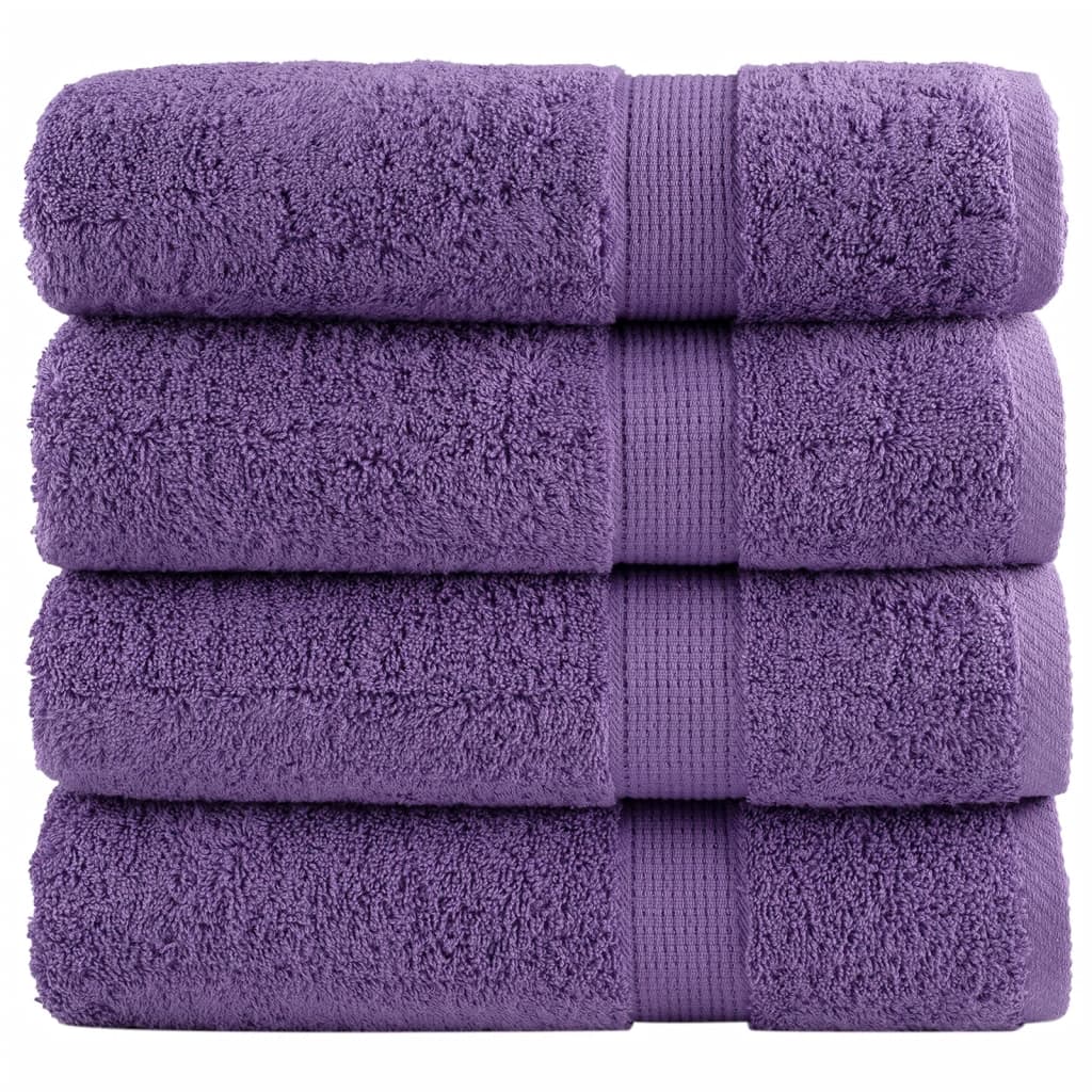 Toalhas de banho premium solund 4 pcs 100x150 cm 600 gsm verde