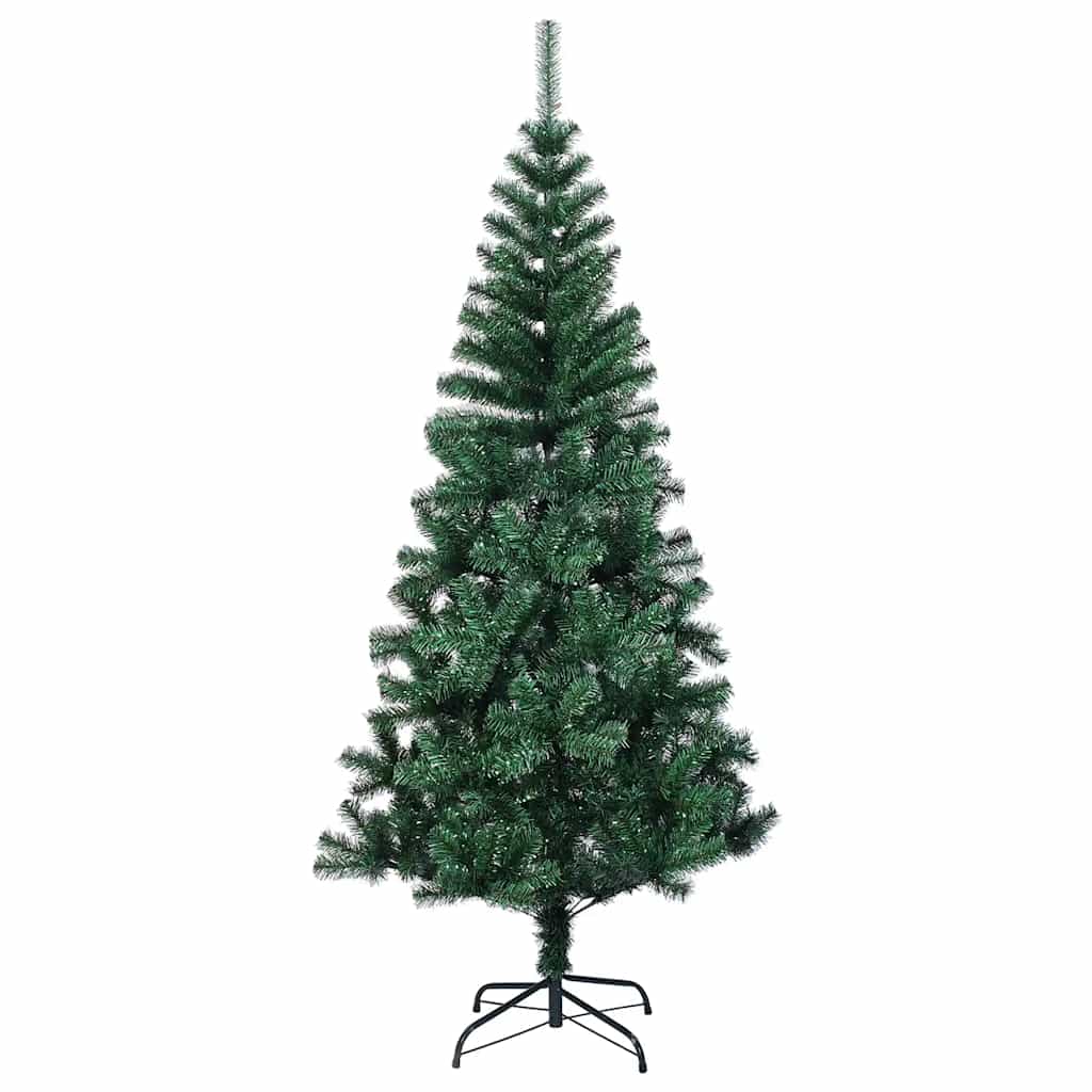 Árvore natal artificial c/ pontas iridescentes 150 cm PVC verde