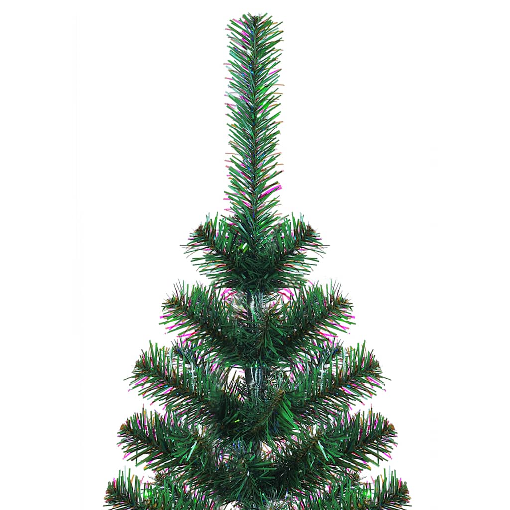 Árvore natal artificial c/ pontas iridescentes 150 cm PVC verde