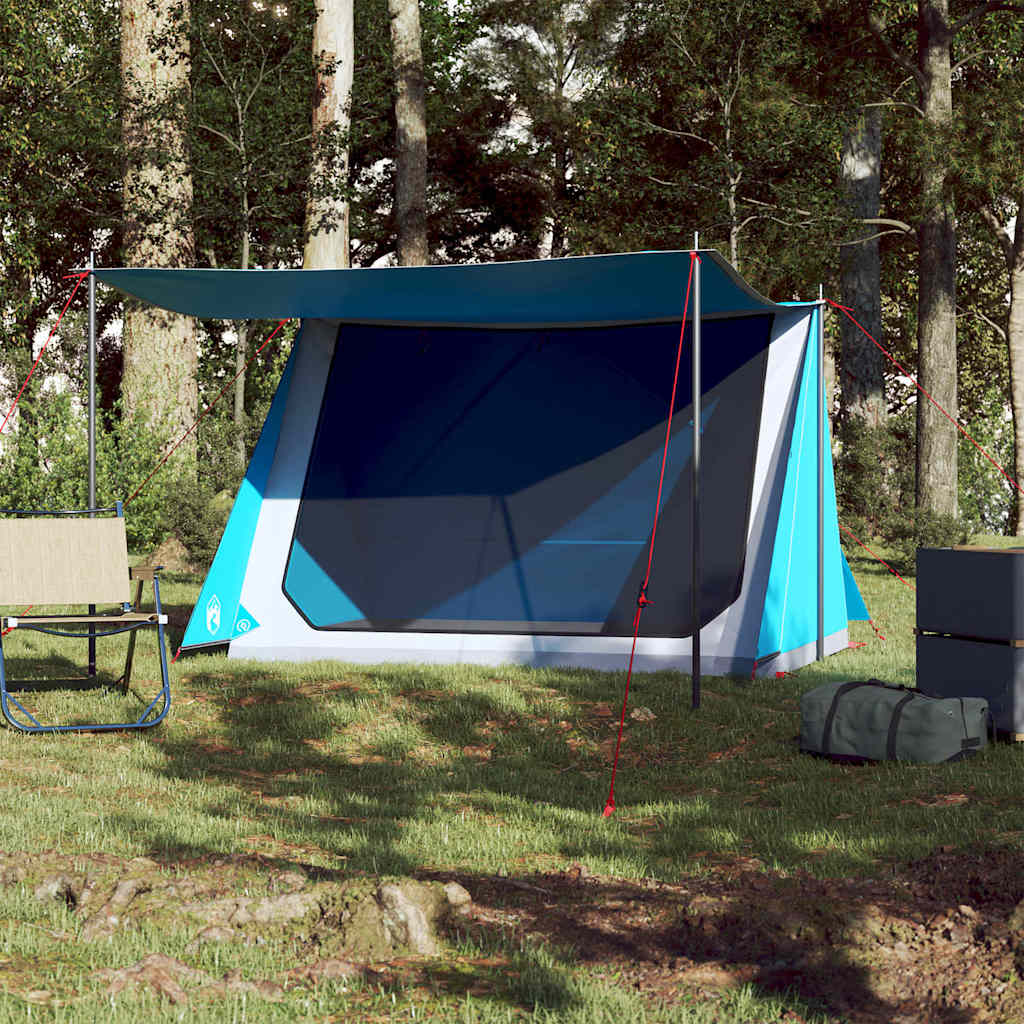 Tenda de campismo para 2 pessoas tecido impermeável azul