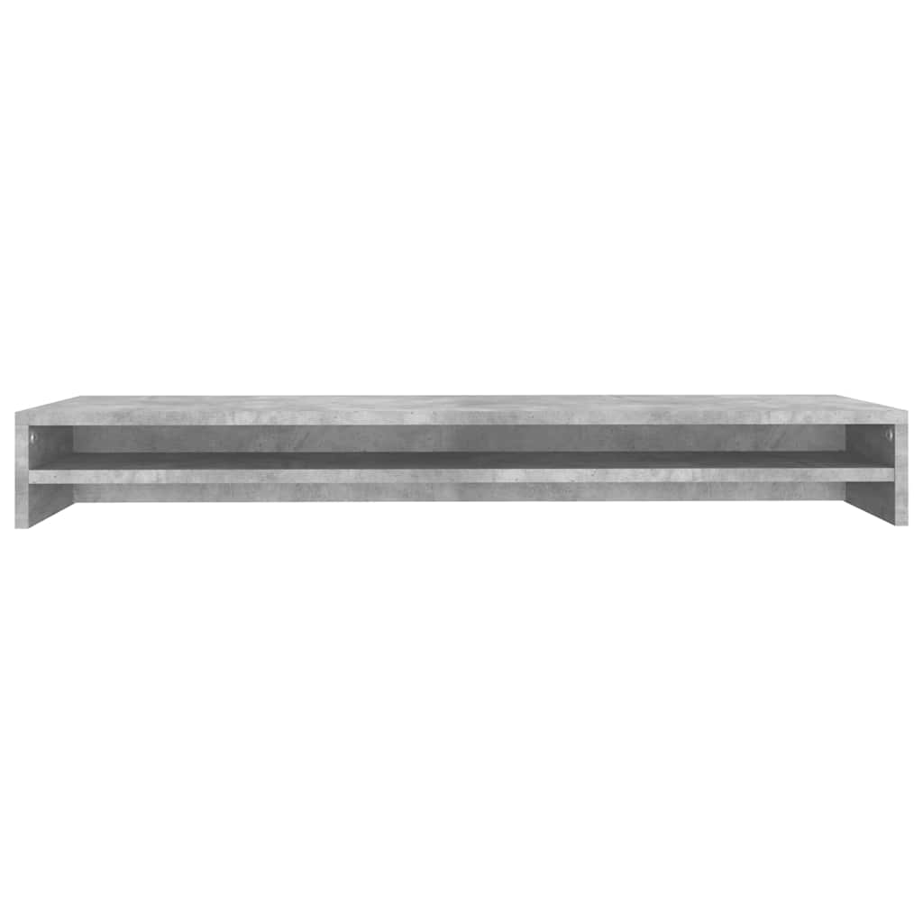 Suporte para monitor derivados de madeira cinzento cimento