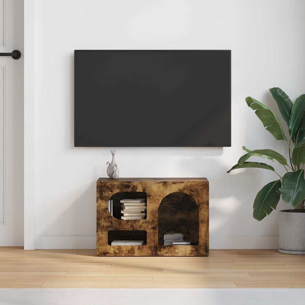 Gabinete para TV elst 60 x 35 x 40 cm carvalho defumado