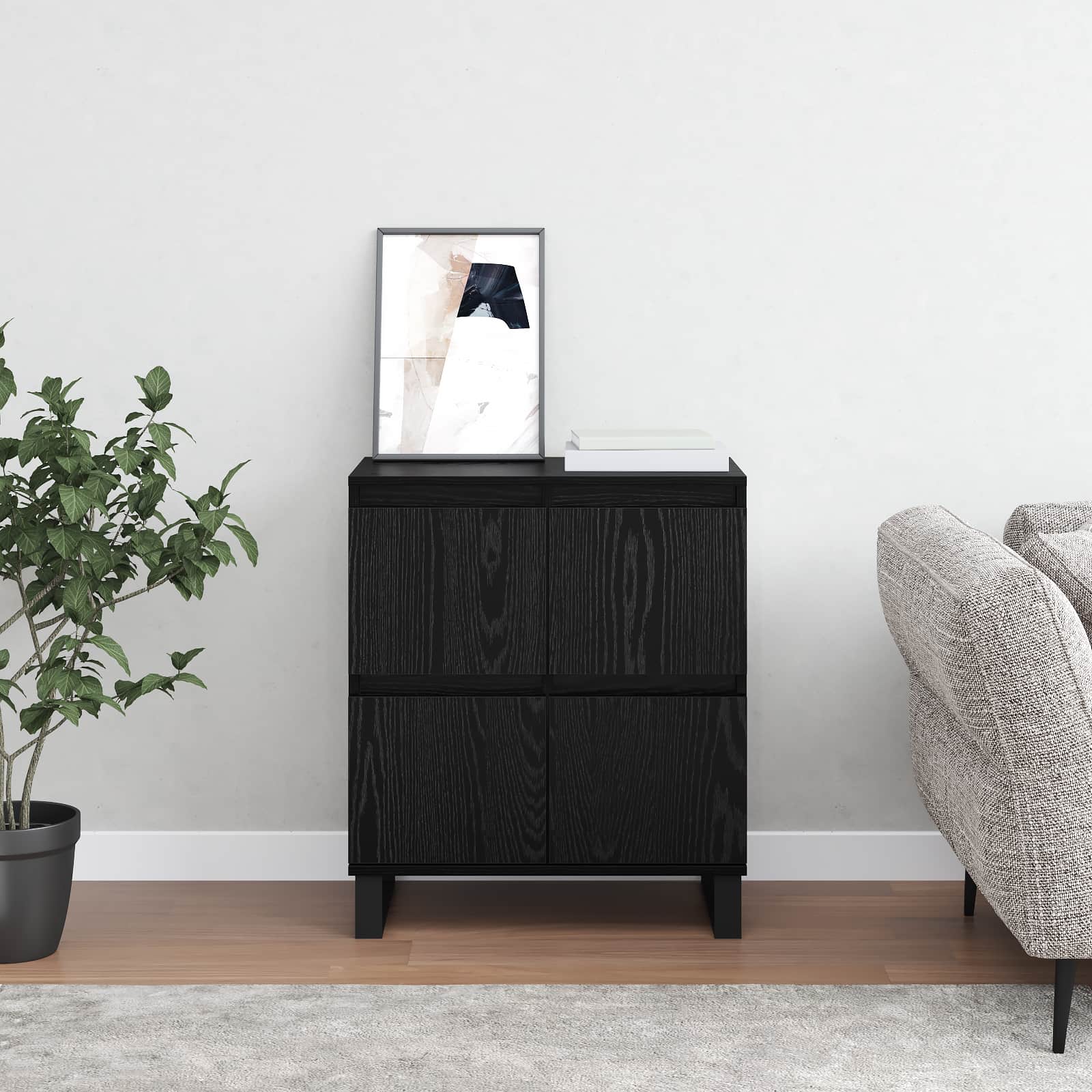 Buffet carvalho preto 60 x 35 x 70 cm