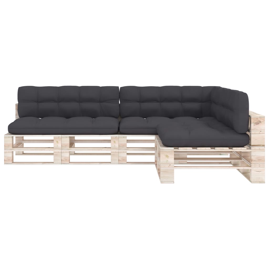 Almofadões para sofás de paletes 7 pcs antracite