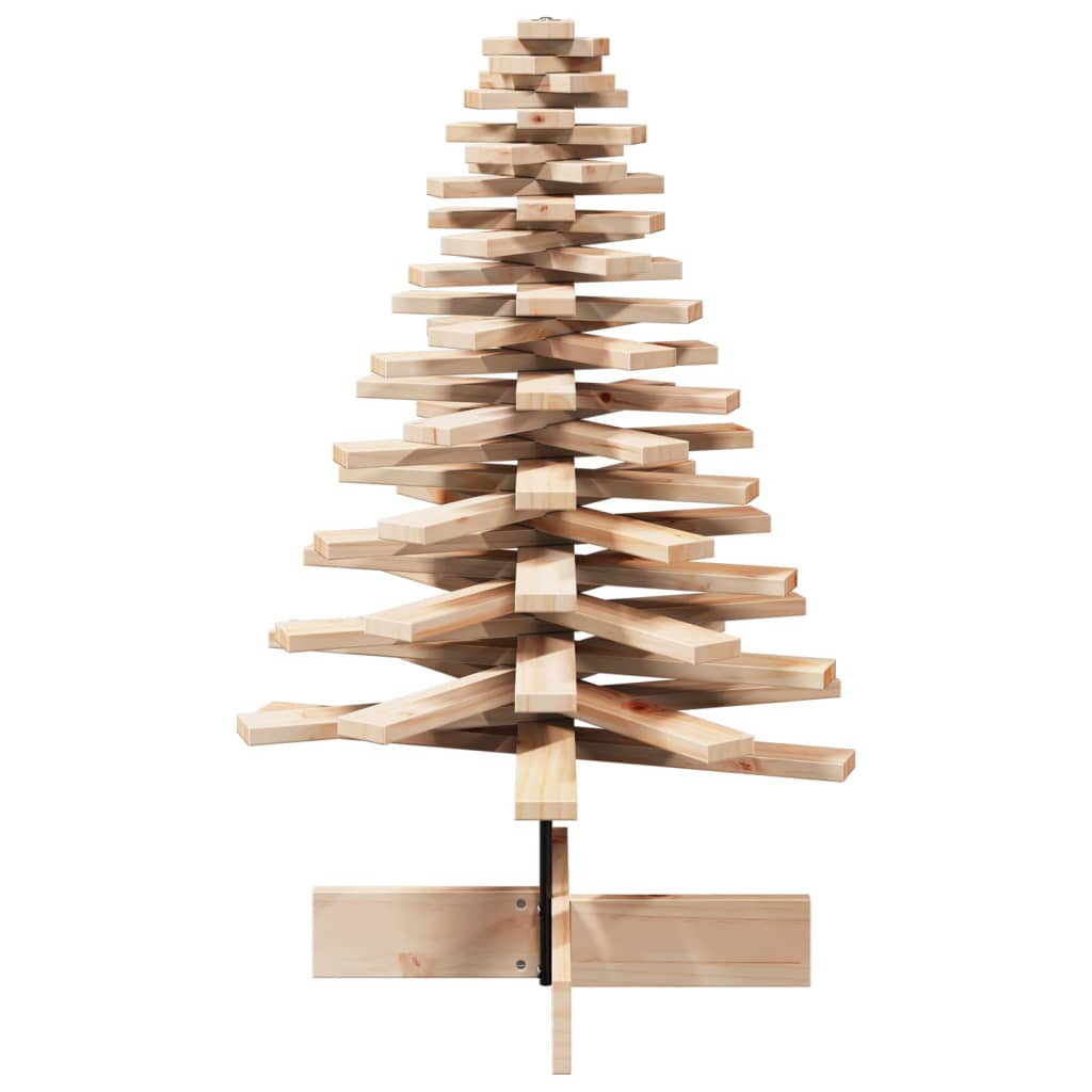 Árvore de natal decorativa 100 cm madeira de pinho maciça