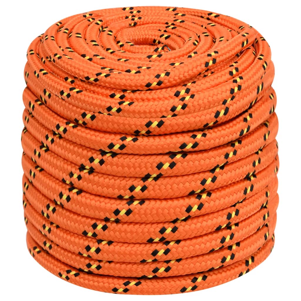 Corda de barco 16 mm 25 m polipropileno laranja