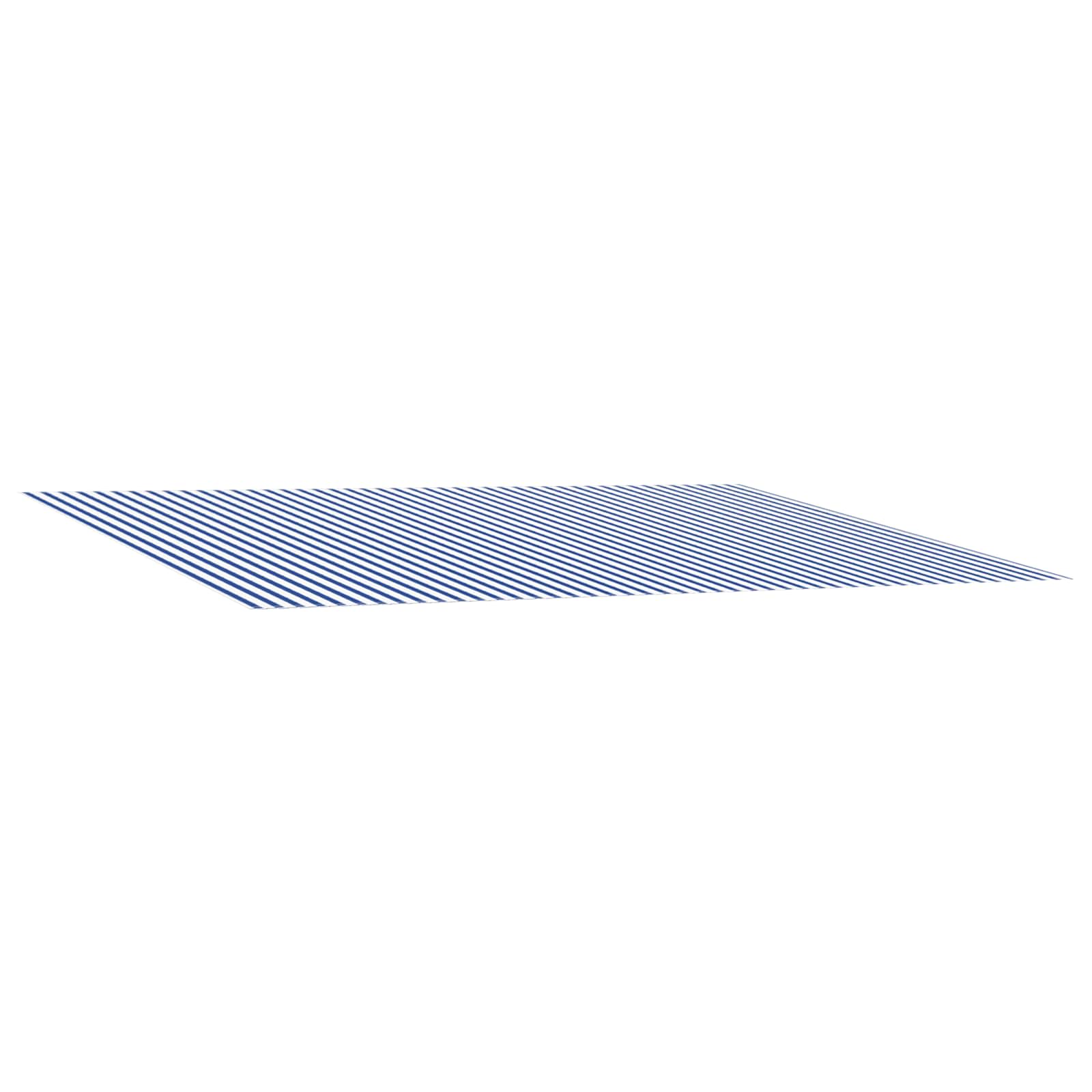 Tecido de substituição para toldo azul e branco 450 × 300 cm