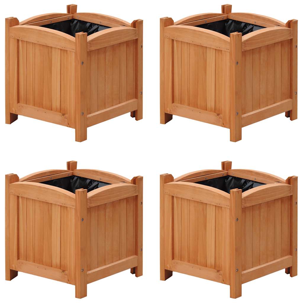 Vasos/floreiras 4 pcs 30x30x30 cm