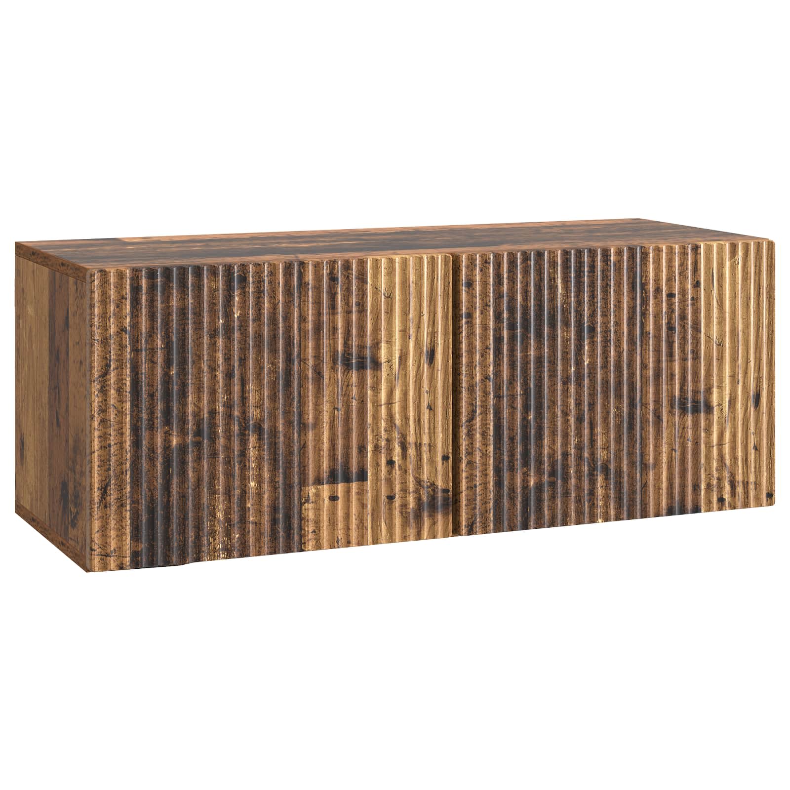 Gabinete de TV de parede madeira antiga 78,5 x 31 x 30 cm