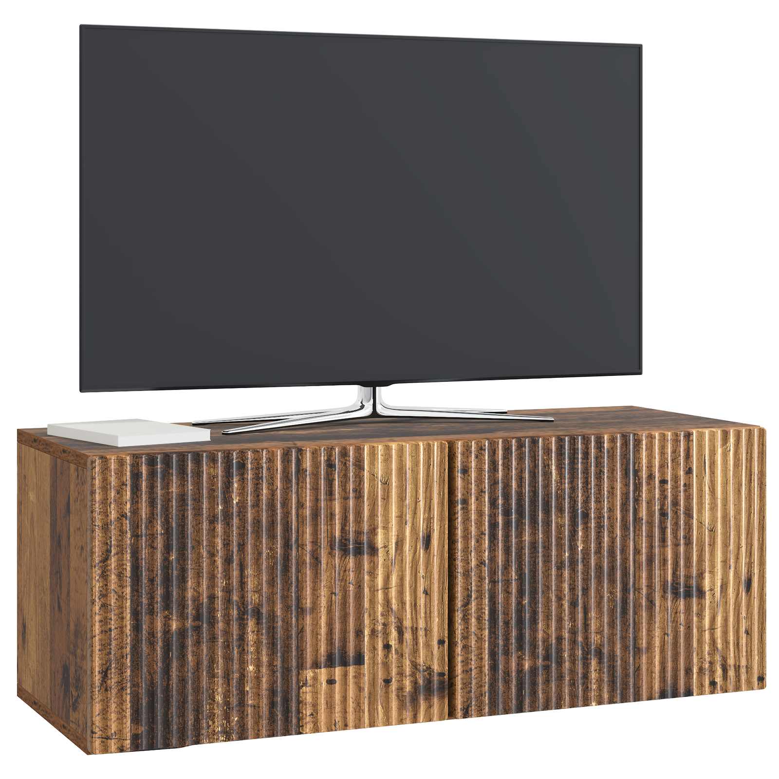 Gabinete de TV de parede madeira antiga 78,5 x 31 x 30 cm