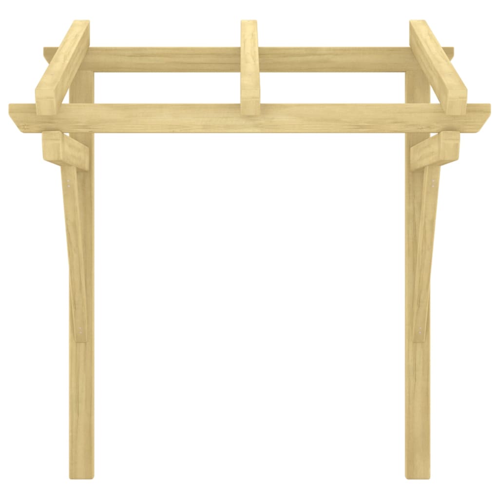 Toldo de porta 100x100x80 cm pinho maciço impregnado