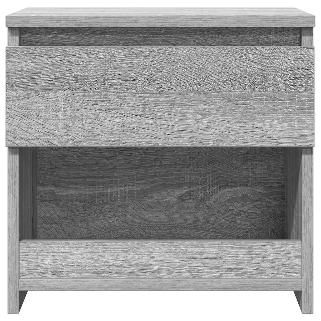 Mesa cabeceira 40x30x39 cm derivados de madeira cinzento sonoma