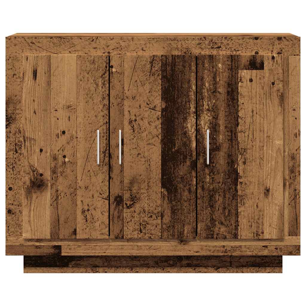 Aparador madeira velha 92x35x75 cm madeira trabalhada