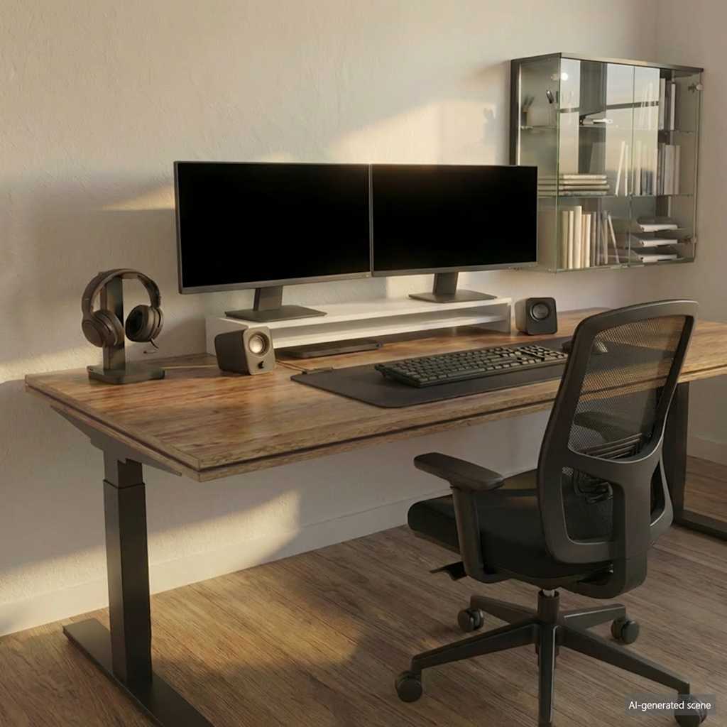 Suporte para monitor 100x24x13 cm derivados de madeira branco