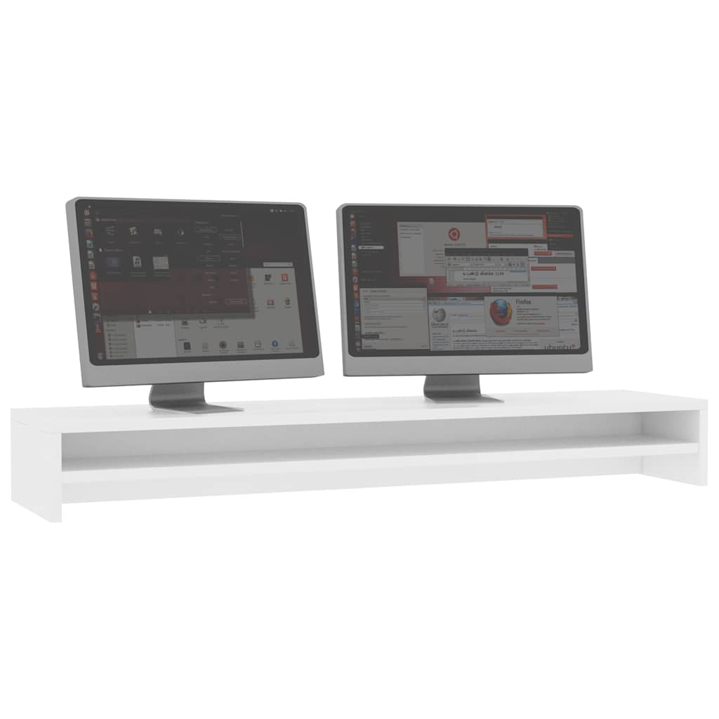 Suporte para monitor 100x24x13 cm derivados de madeira branco