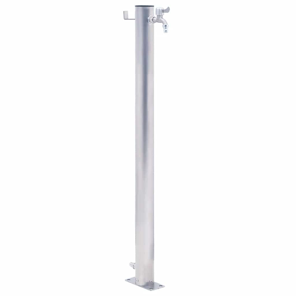 Coluna de água para jardim em aço inoxidável redonda 60 cm