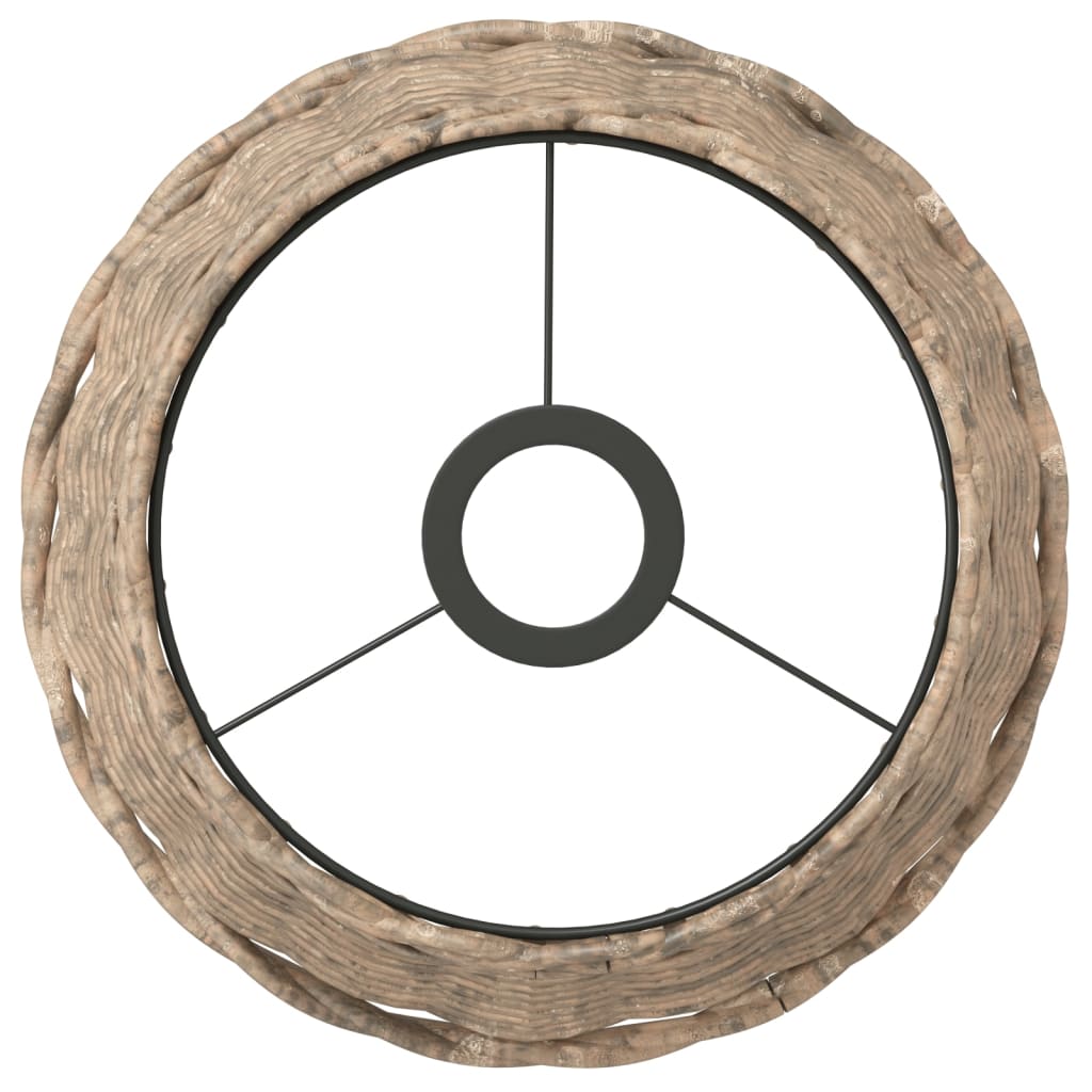 Abajur de teto ø25x17 cm vime castanho