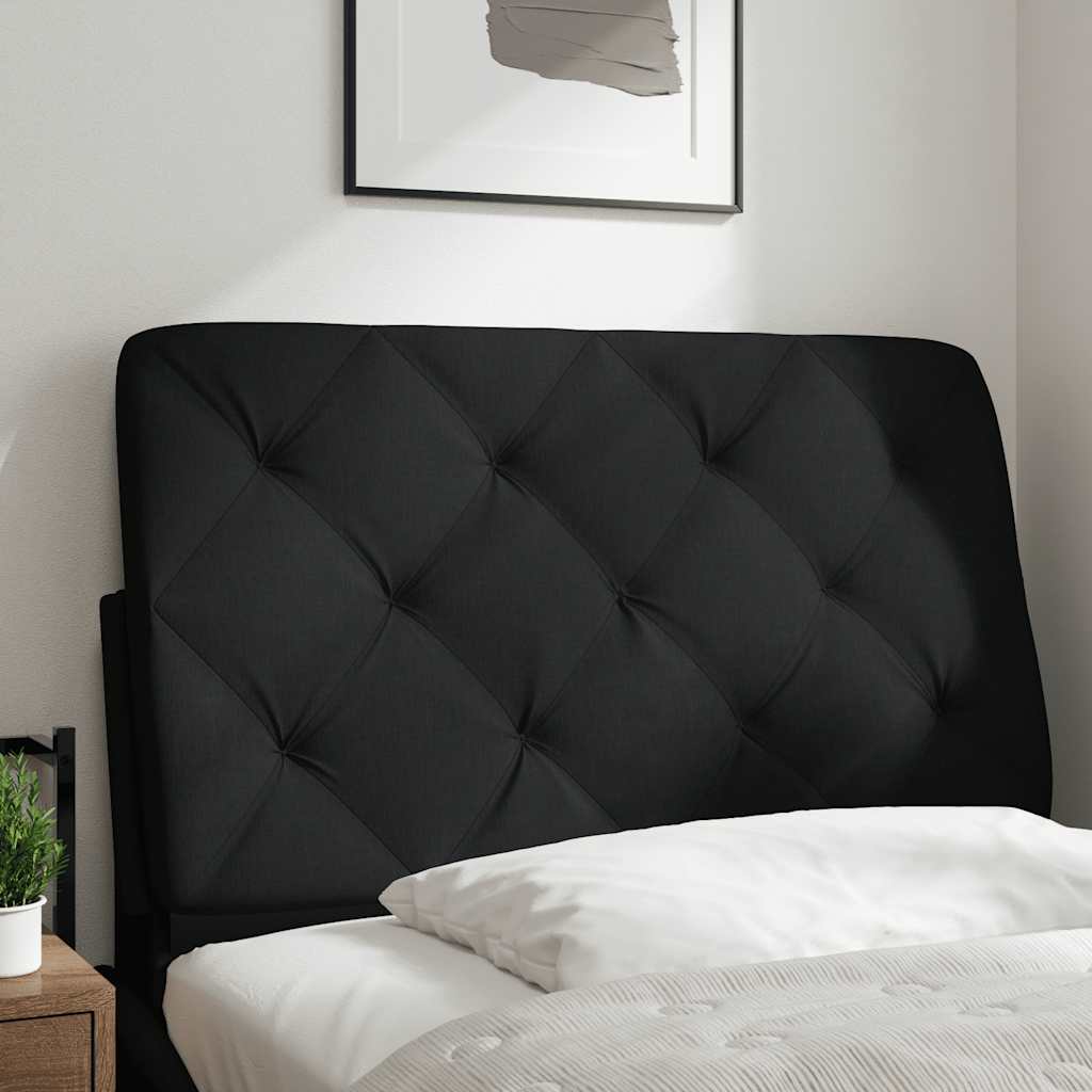 Almofadão de cabeceira 80 cm tecido preto