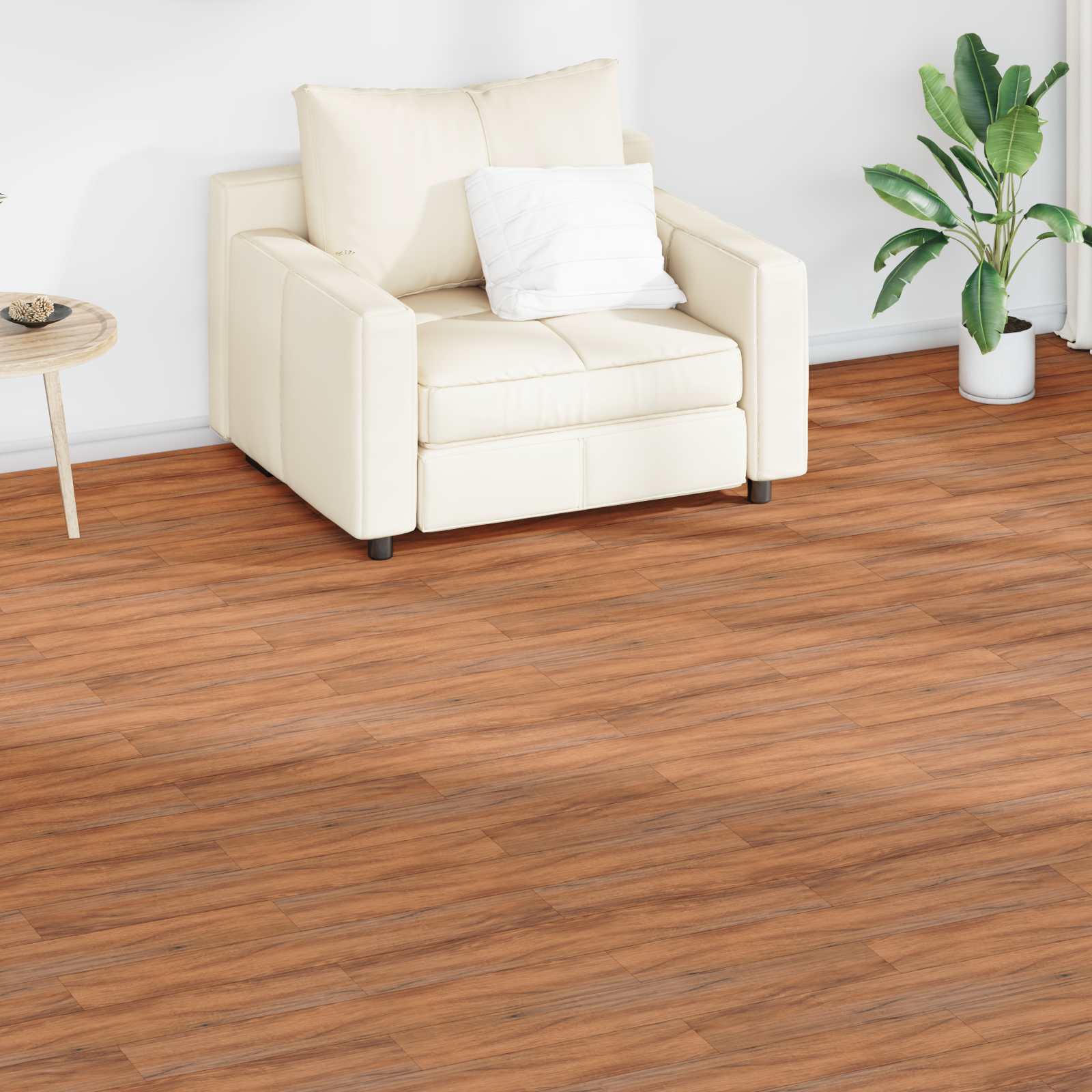 Pranchas de piso natural 5,02 m² 36 unid. PVC