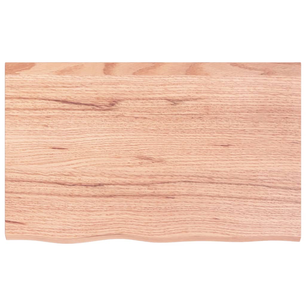Prateleira de parede 80x50x(2-4) cm carvalho tratado castanho
