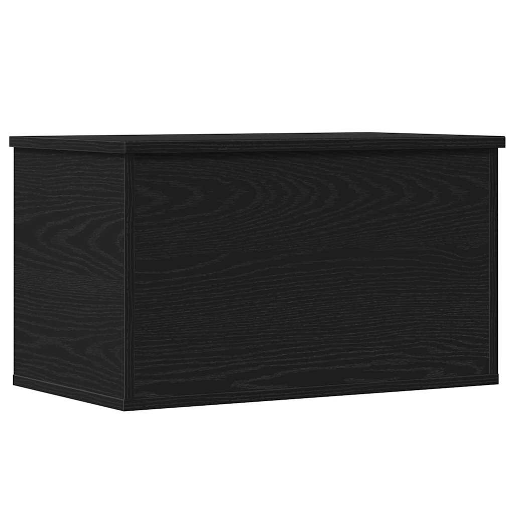 Caixa de armazenamento carvalho preto 60 x 35 x 35 cm