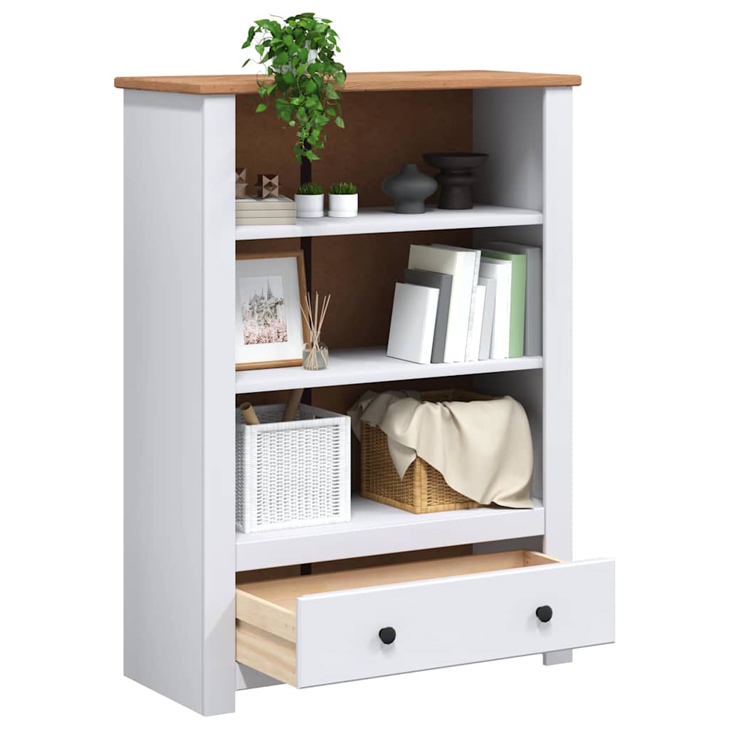 Estante 80x35x110 cm madeira de pinho maciça panama branco
