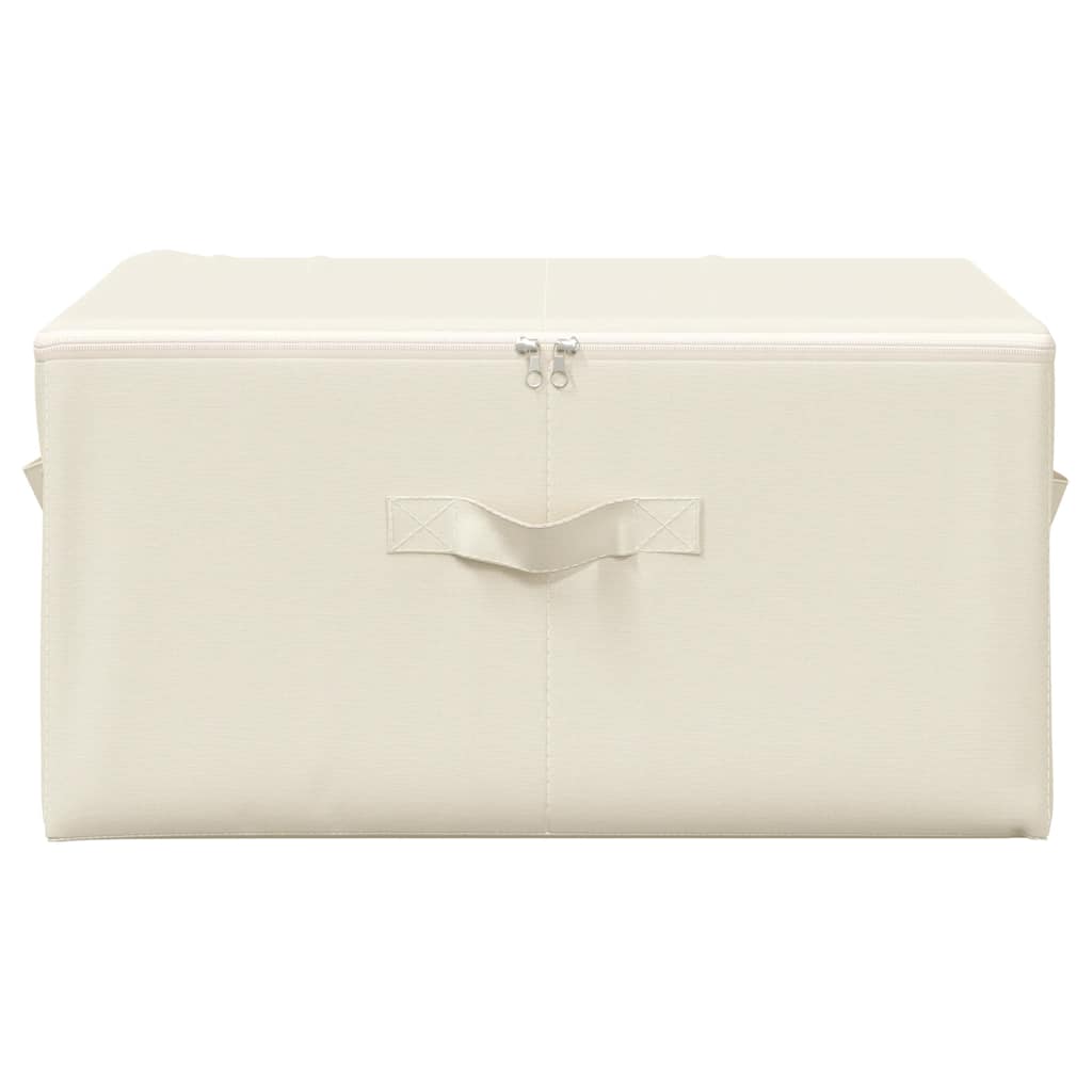 Caixas de arrumação 2 pcs 43x34x23 cm tecido creme