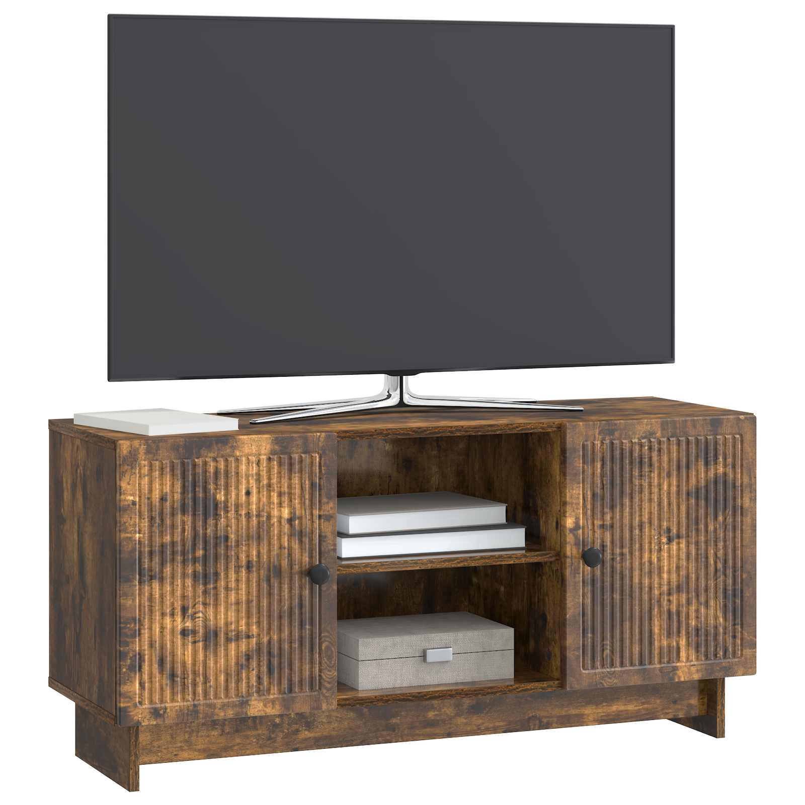 Gabinete para TV 102 x 34,5 x 50 cm carvalho fumado