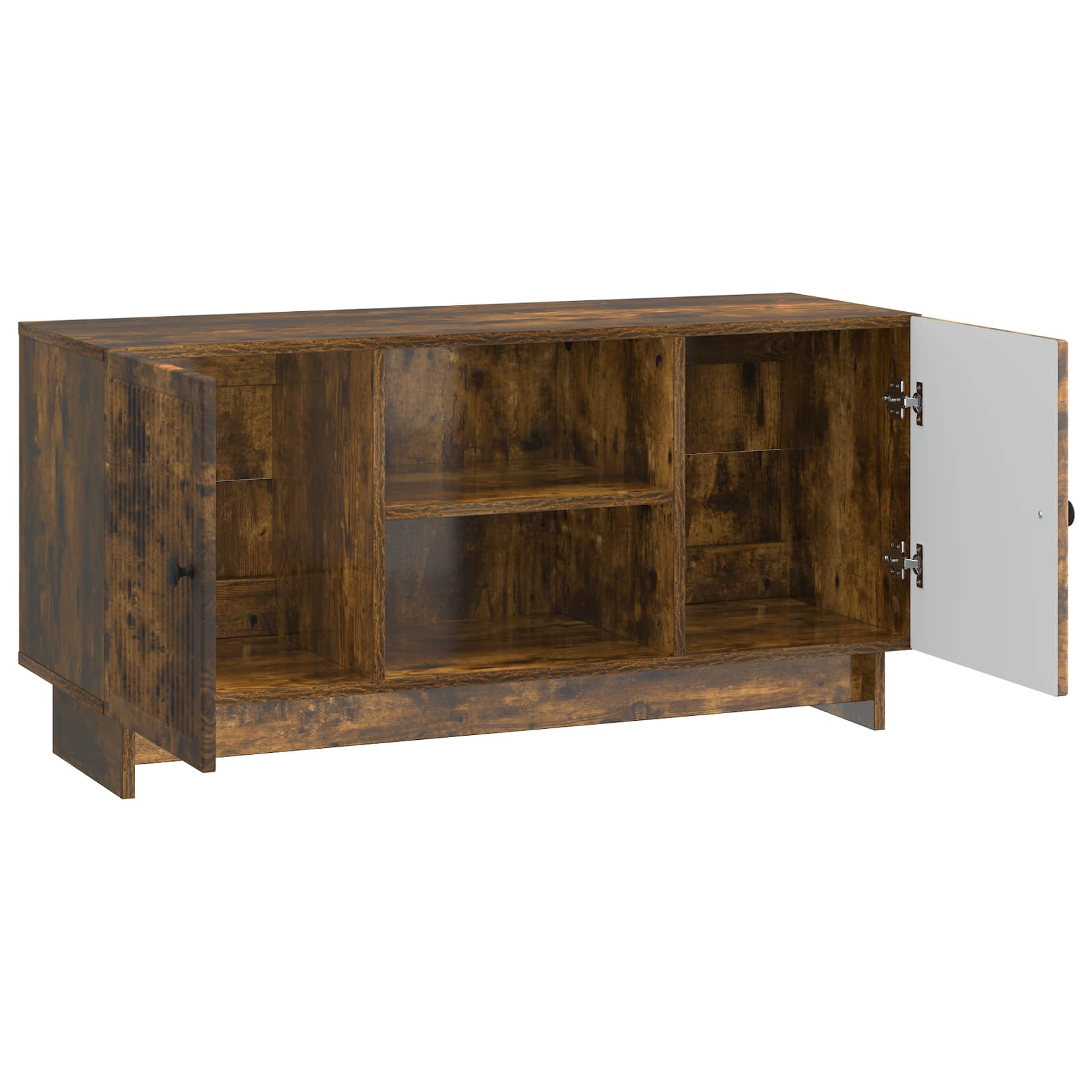 Gabinete para TV 102 x 34,5 x 50 cm carvalho fumado
