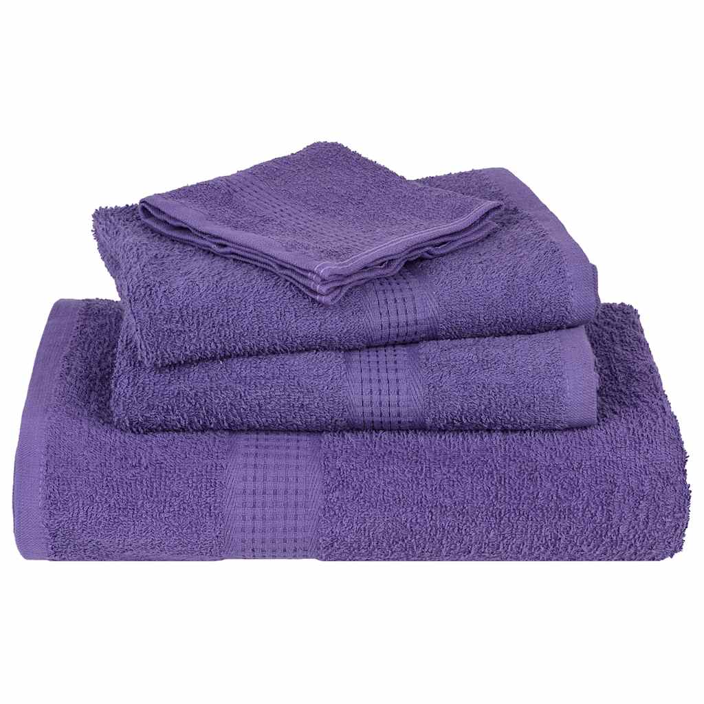 Toalhas de banho frogn 10 pcs 100x150 cm 360 g/m² roxo