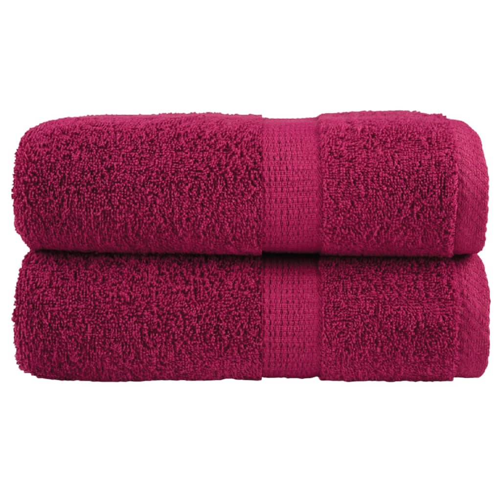 Toalhas de bidé premium solund 2 pcs 30x50 cm 600 gsm bordô