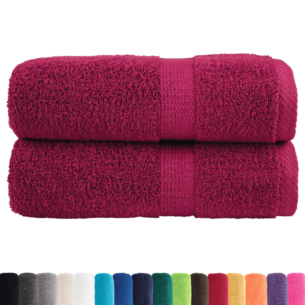 Toalhas de bidé premium solund 2 pcs 30x50 cm 600 gsm bordô