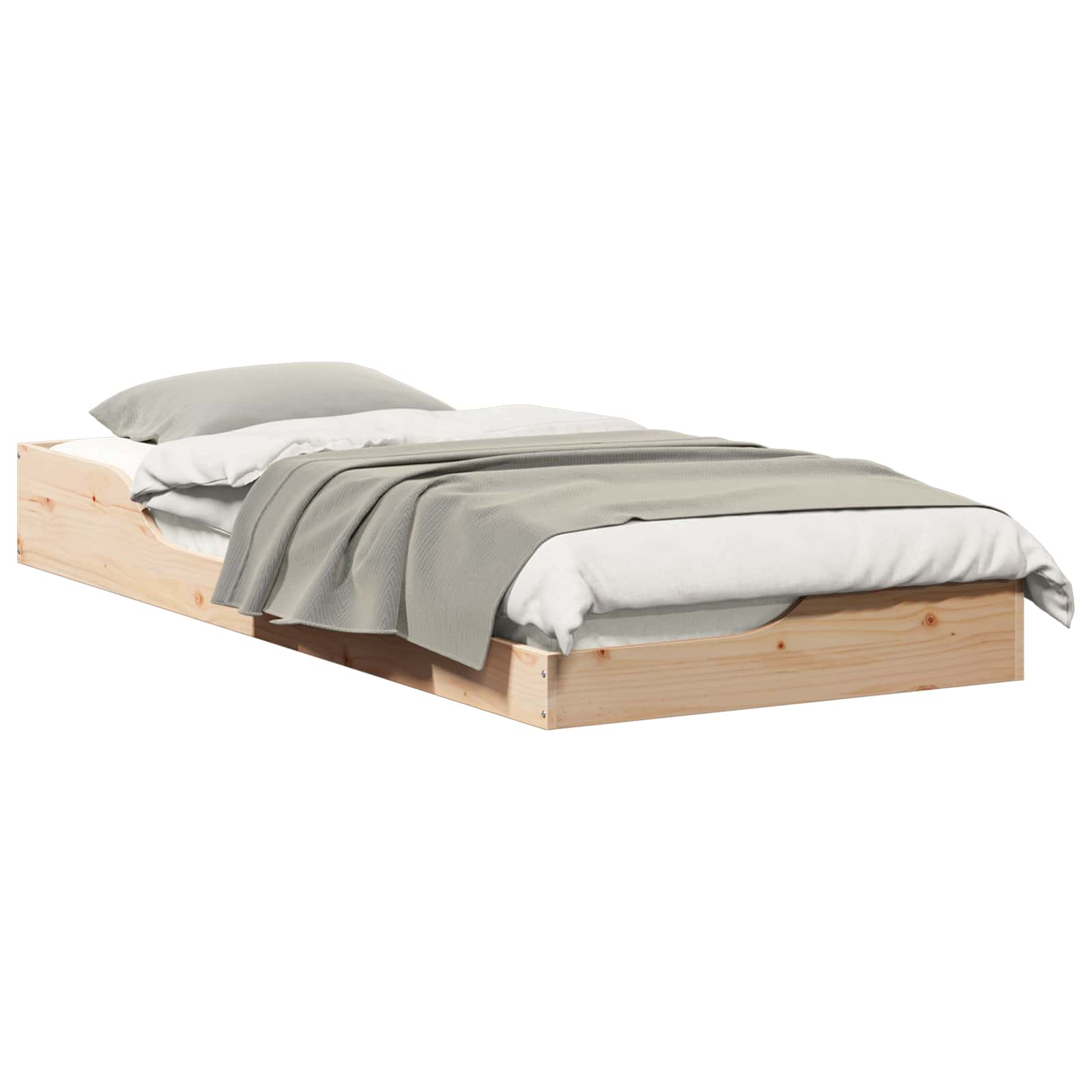 Estrutura da cama castanho 90 x 210 cm