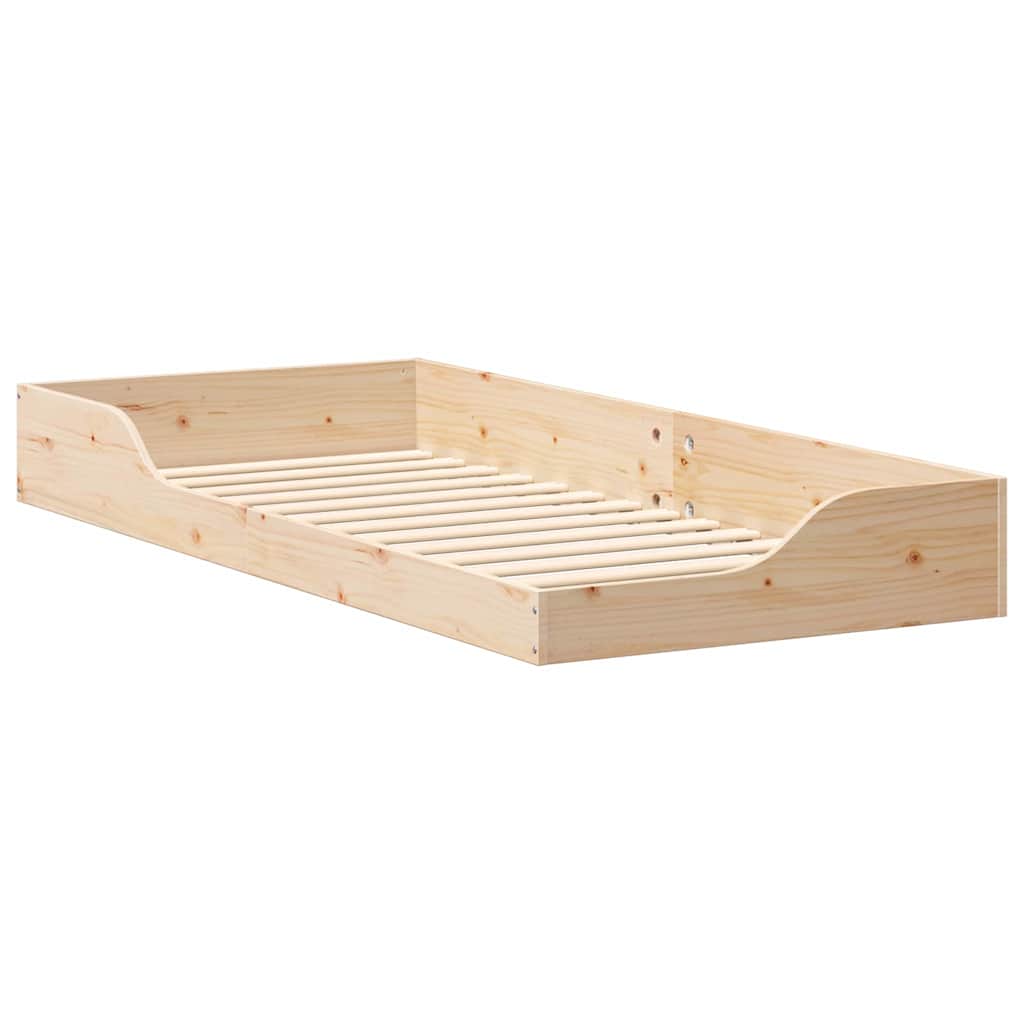 Estrutura da cama castanho 90 x 210 cm