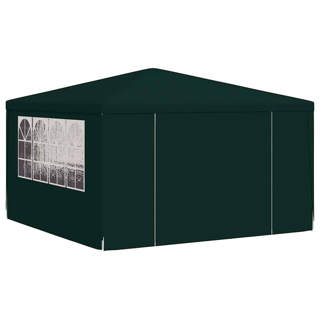 Tenda festas profissional c/ paredes laterais 4x4m 90g/m² verde