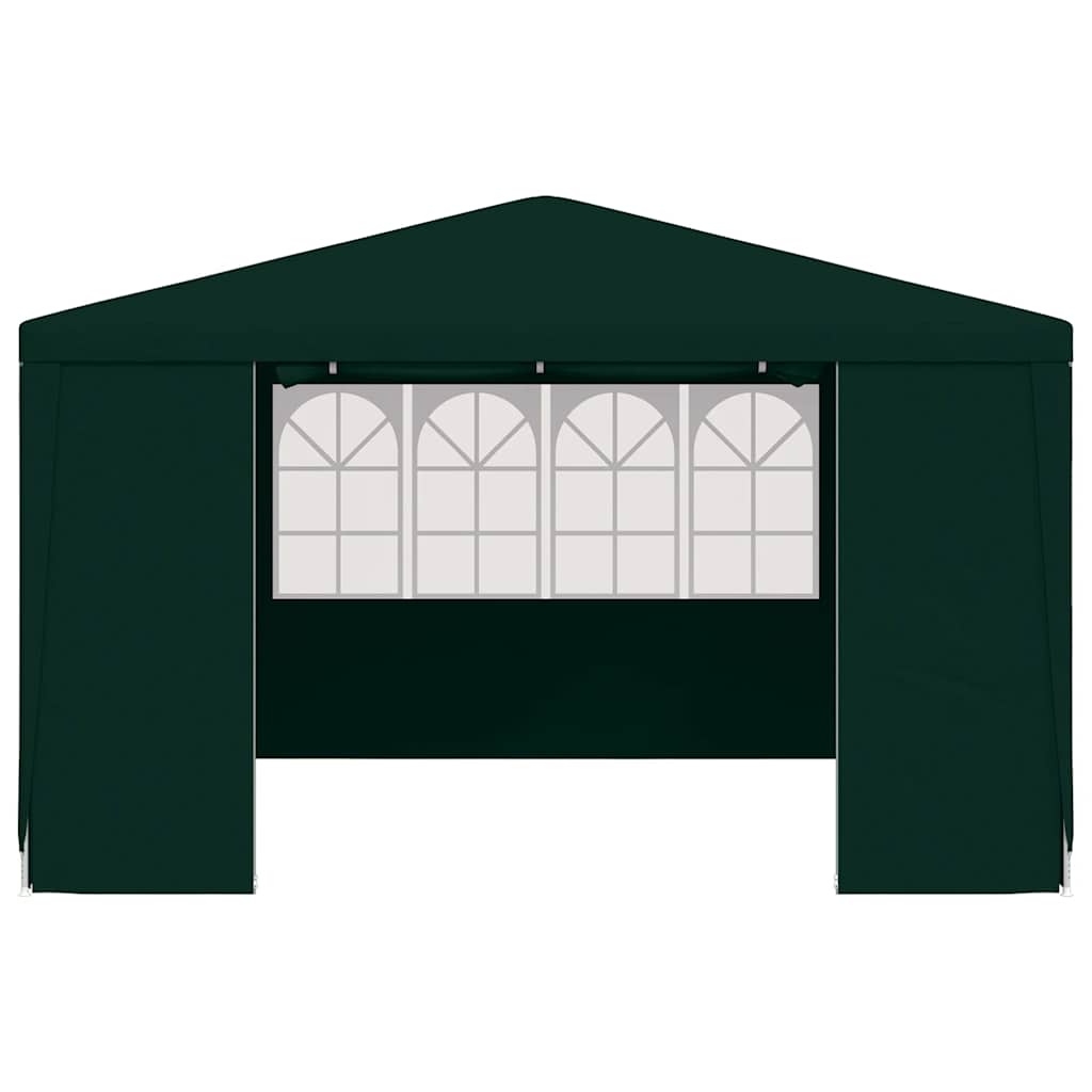 Tenda festas profissional c/ paredes laterais 4x4m 90g/m² verde