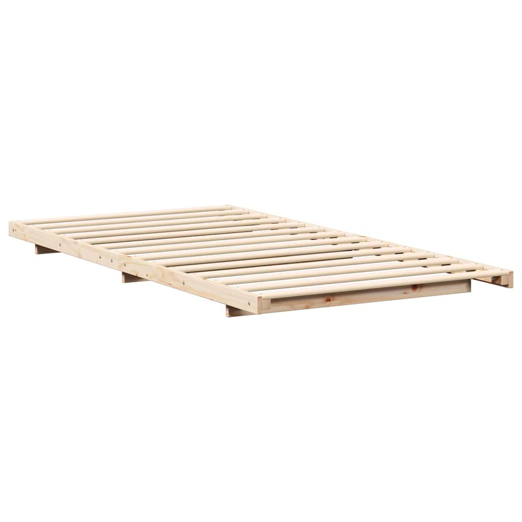 Estrutura da cama castanho 100 x 210 cm