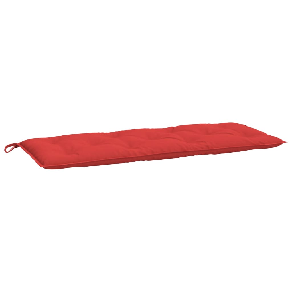 Almofadões banco jardim 2 pcs 120x50x7cm tecido oxford vermelho