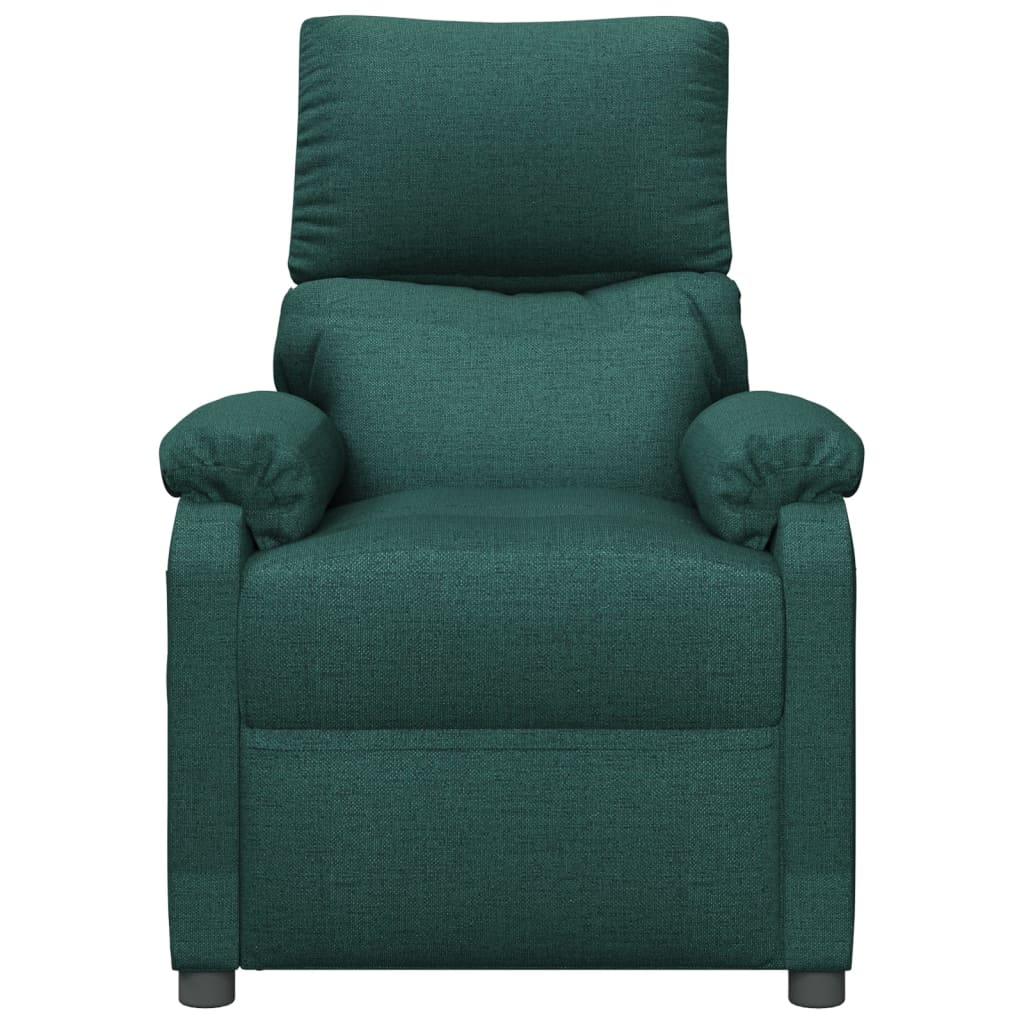 Poltrona reclinável tecido verde-escuro