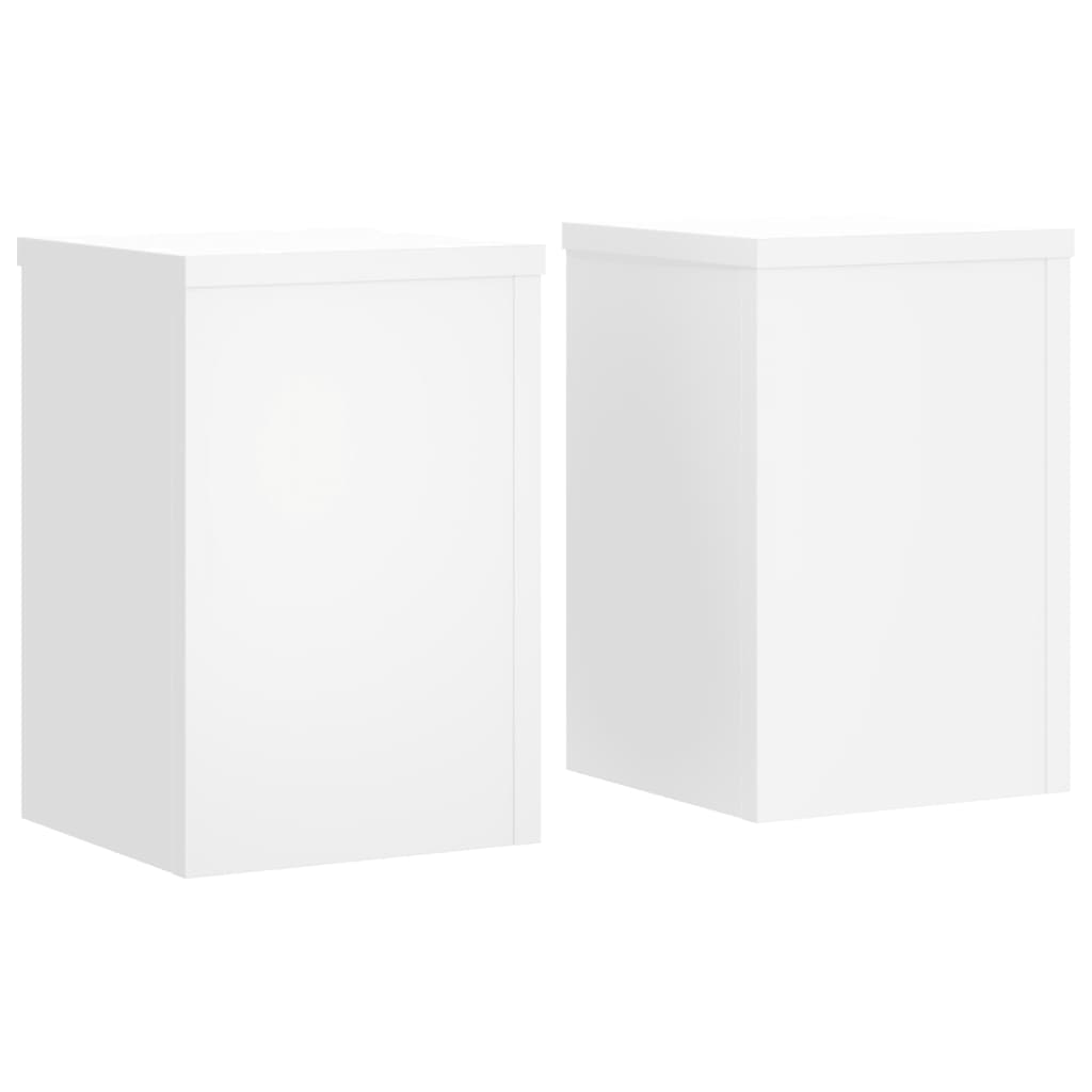Suportes p/ plantas 2 pcs 20x20x30 cm derivados madeira branco