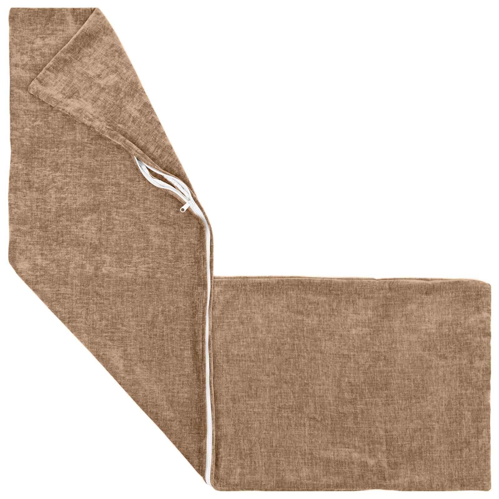 Capa almofada 2 unid. heerlen castanho 40 x 145 cm