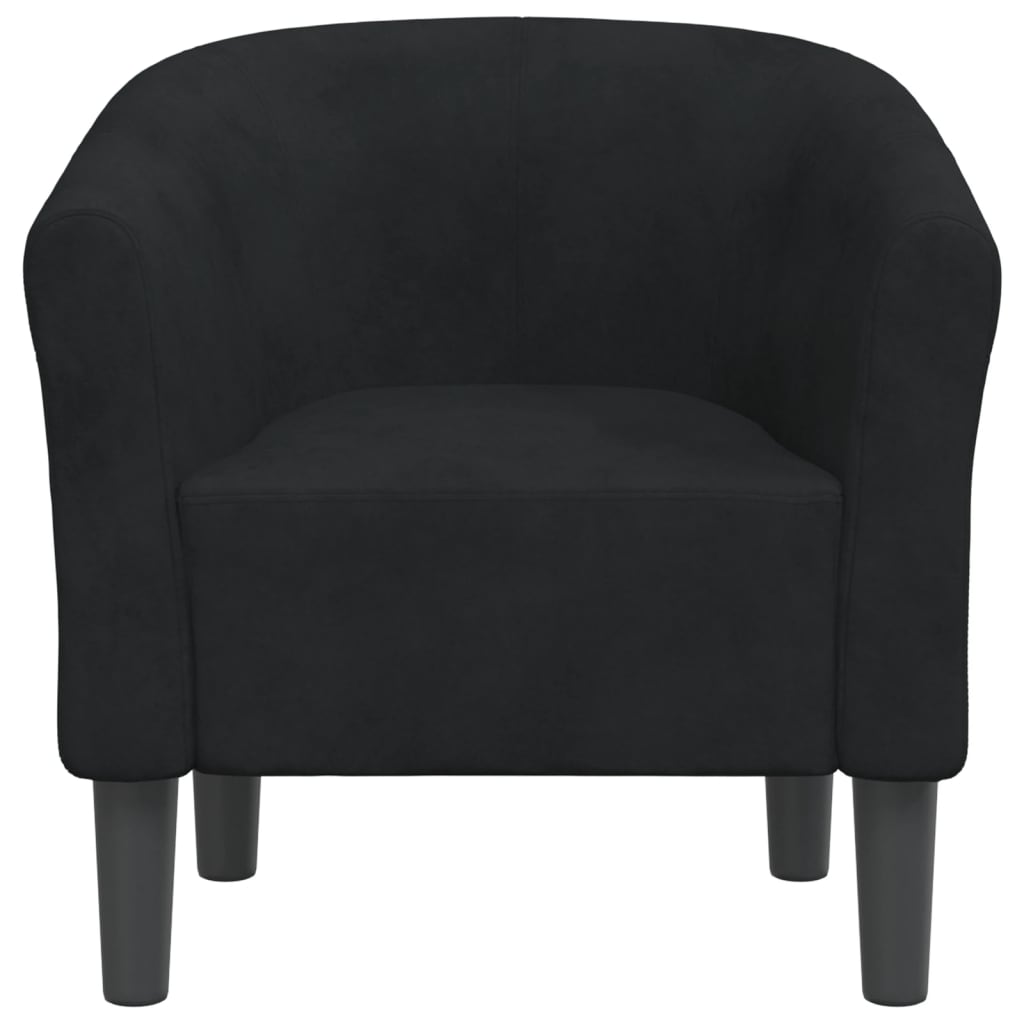 Poltrona veludo preto