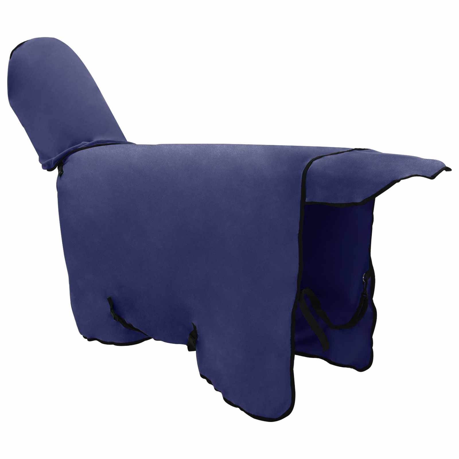 Cobertor de cavalo azul marinho 115 cm poliéster