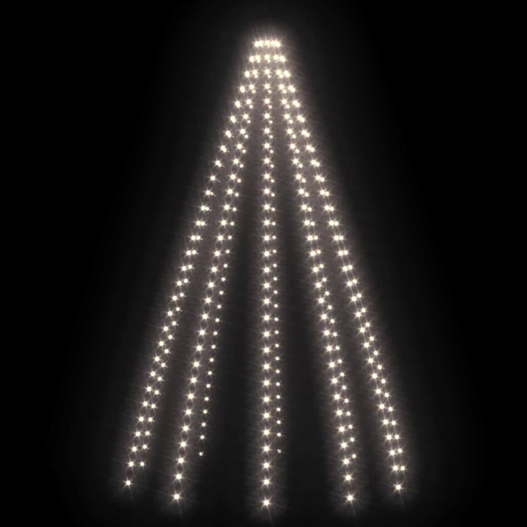 Cordão de luzes árvore de natal 300 luzes LED 300cm branco frio