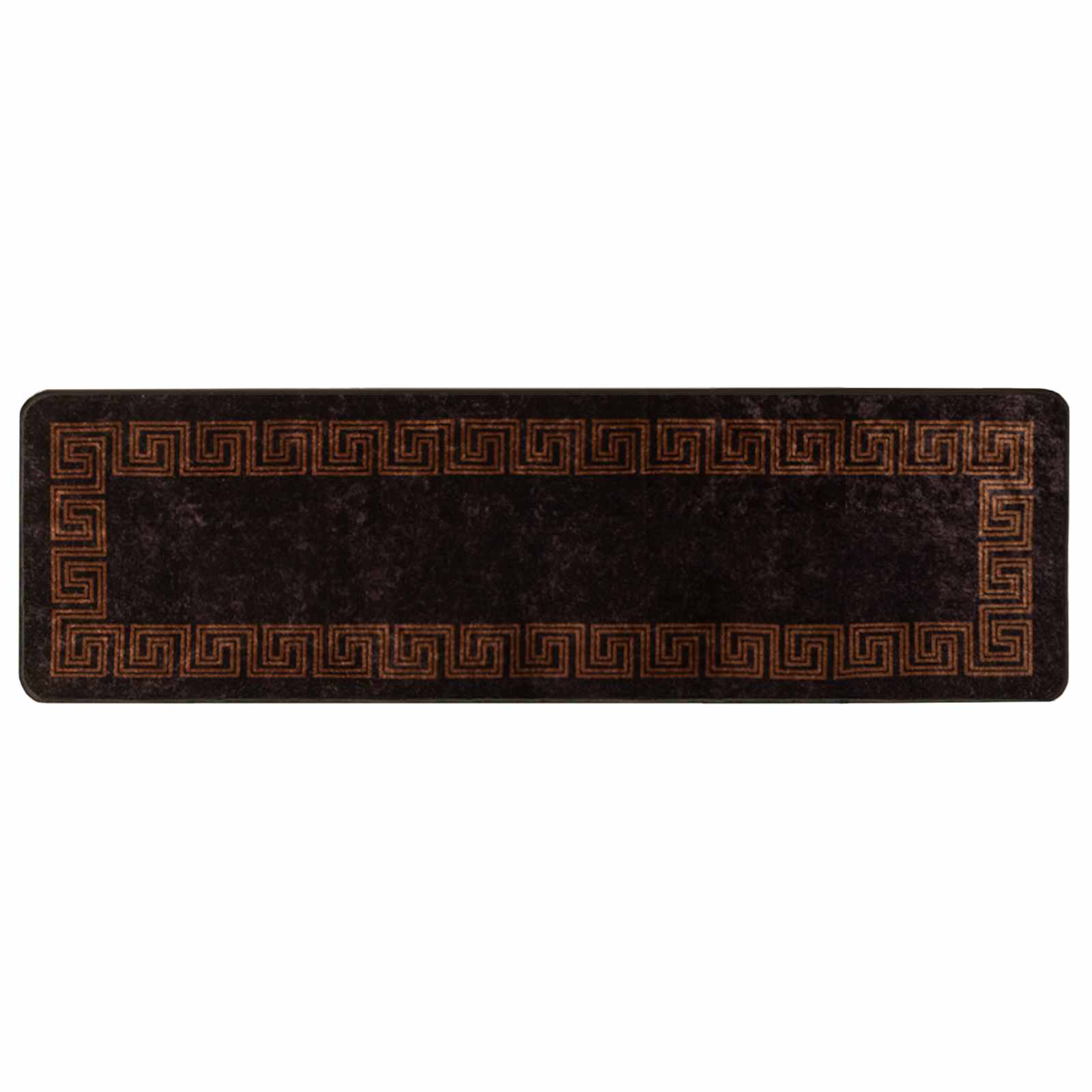 Passadeira marsa preto 50 x 150 cm poliéster e PVC