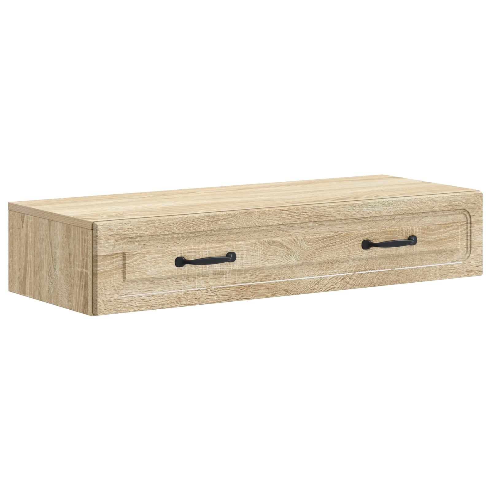 Mesa lateral de parede carvalho sonoma 87,5 x 34,5 x 17 cm