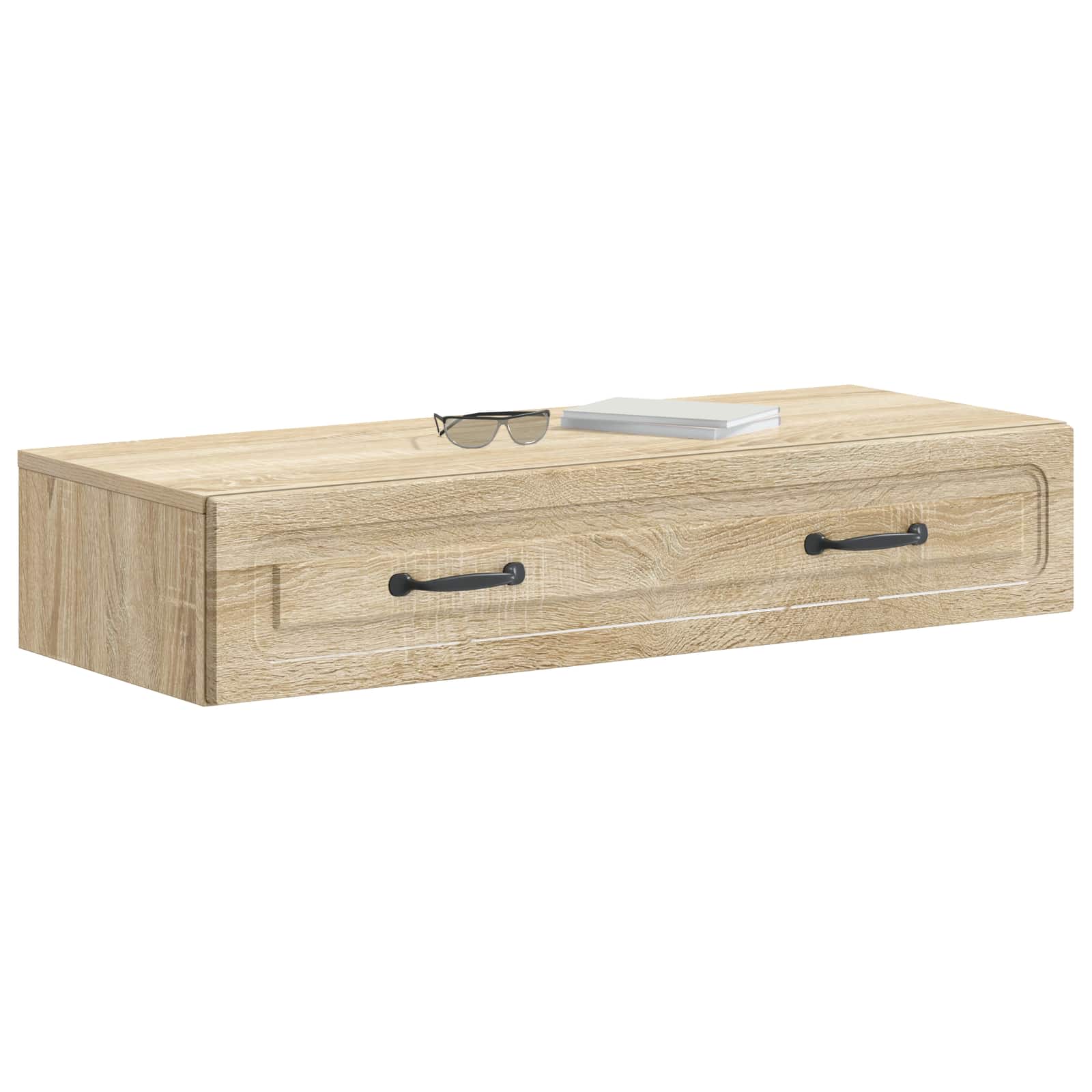Mesa lateral de parede carvalho sonoma 87,5 x 34,5 x 17 cm